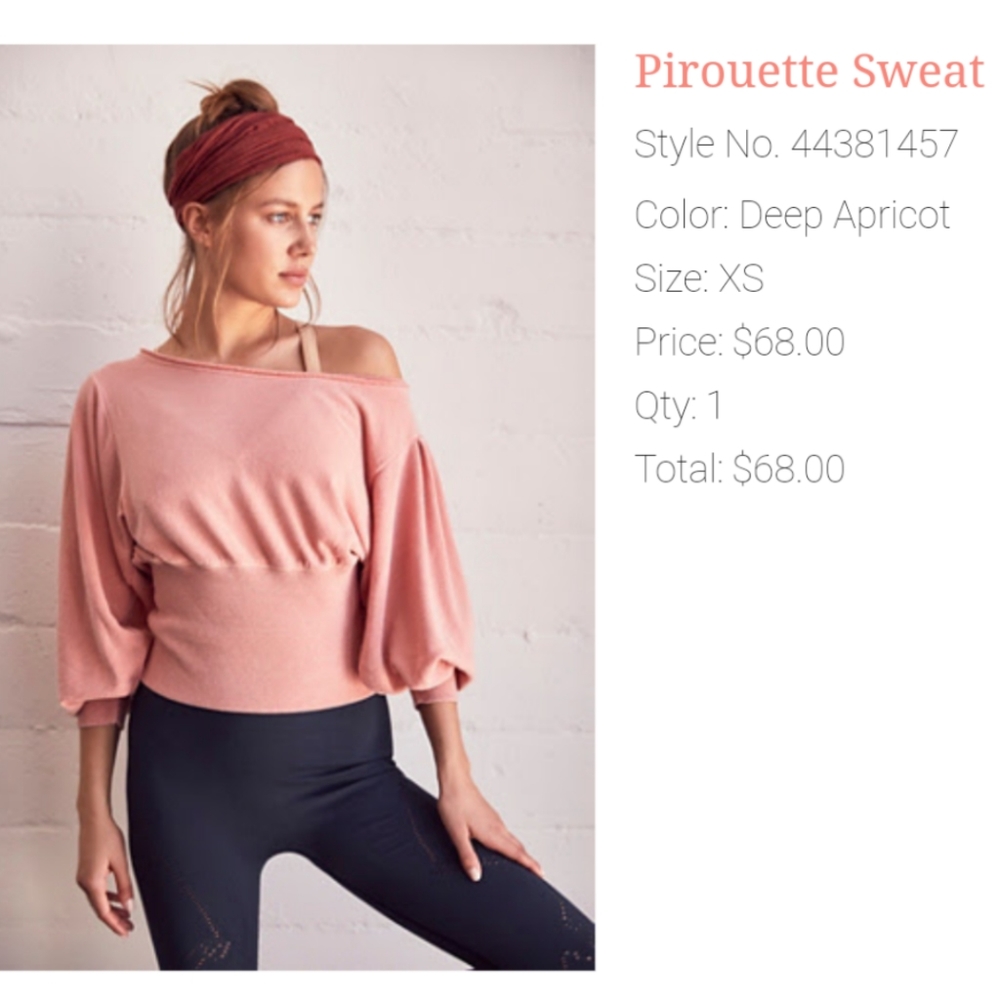 Free People - Cropped sweatshirt